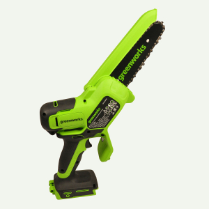 Аккумуляторная цепная мини пила GreenWorks GD24CSMNX