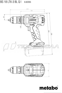 Аккумуляторный винтоверт Metabo BS 18 LTX-3 BL Q I 602355840