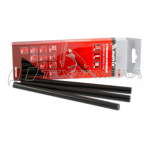 Стержни клеевые, 11 x 200 мм, черные, 6 шт. Matrix