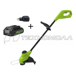 Аккумуляторный триммер Greenworks G24LT25K2 (1xАКБ 2Ач и ЗУ)