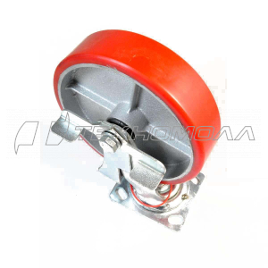 Кoлеcнaя опора большегрузая 200мм ПУ повор/тормоз