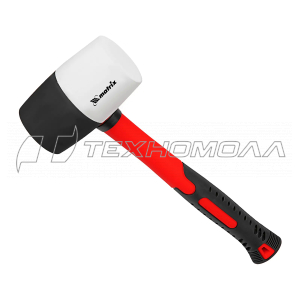Киянка резиновая, 680 г, черно-белая резина, фибергласовая рукоятка// Matrix