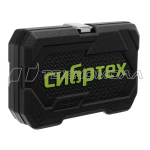 Набор инструментов, 1/4", пластиковый кейс 56 предметов Сибртех