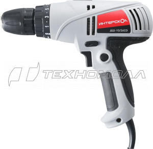 Сетевая дрель-шуруповерт ИНТЕРСКОЛ ДШ-10/260Э 210.1.1.00