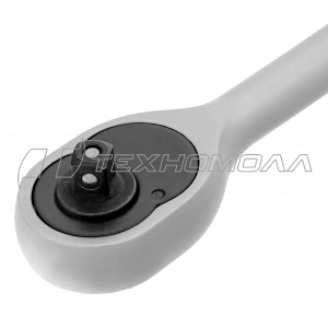 Ключ трещотка 1/4", 45 зубьев, с быстрым сбросом, матовый хром Сибртех