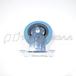 Кoлеcнaя опора аппаратная 100мм не поворот, серая