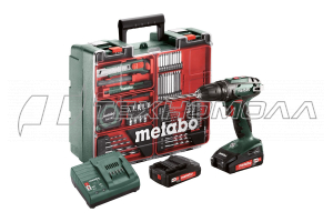 Ак. дрель Metabo BS 18 с набором