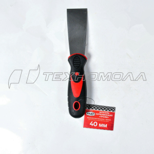 ШПАТЕЛЬ НЕРЖАВ. "ПРОФИ" 40 ММ ДВУХКОМП. РУЧКА (12/240) "КЕДР" 041-0040