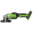 Ак. угловая шлифмашина Greenworks GD24AG без ЗУ и АКБ