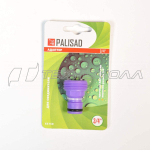 Адаптер пластмассовый, 3/4", внешняя резьба// Palisad