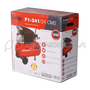 Компрессор FUBAG F1-241/24 CM2. 1,5 кВт. 24 л,