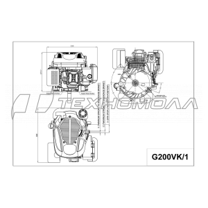 Двигатель CHAMPION G200VK/1