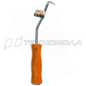 Крюк для вязки арматуры, деревянная ручка 220 мм