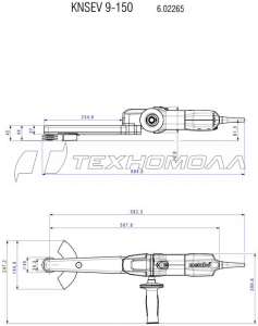 Шлифователь швов Metabo KNSE 9-150 Set 602265500