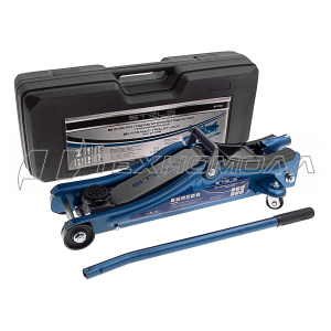 Домкрат гидравлический подкатной, 2т Low Profile, 80-380 мм, в пласт. кейсе// Stels