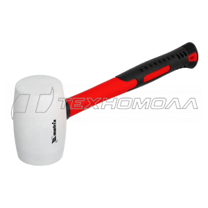 Киянка резиновая, MATRIX 450 г., ручка фиберглас,