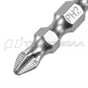 Бита двухстор., PH2-PZ2х45мм, сталь S2, 1шт.// Gross