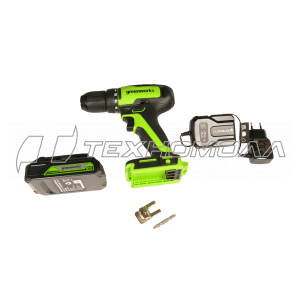 Ак. дрель Greenworks GD24DD35K2