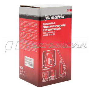Домкрат MATRIX 8 т 230-457 мм гидравл, бутыл
