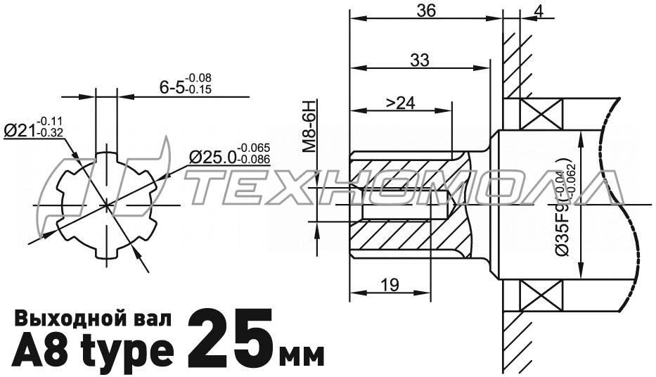 Двигатель 177F-A8 (9 л.с.) CARVER 01.010.00122