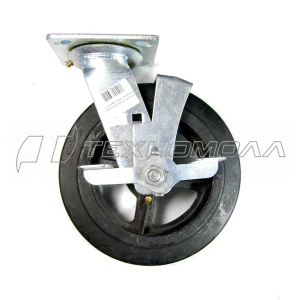 Кoлеcнaя опора большегруз обрезин 200мм повор/торм