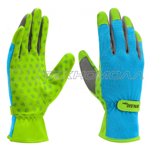 Перчатки садовые на липучке, силиконовое нанесение, размер 8, Luxe Palisad