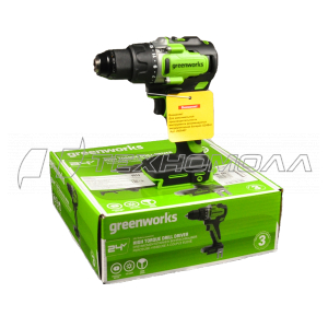 Ак. дрель Greenworks GD24DD90