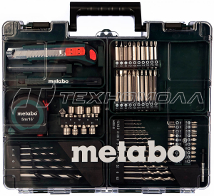 Аккумуляторный винтоверт Metabo BS 18 LT Set с набором оснастки 602102600