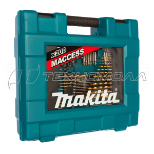 Набор инструментов Makita 200 предм. сверла, биты