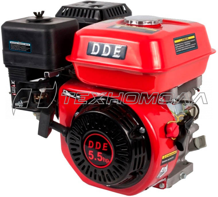Двигатель бензиновый четырехтактный (5.5 л.с.) DDE 168F-Q19