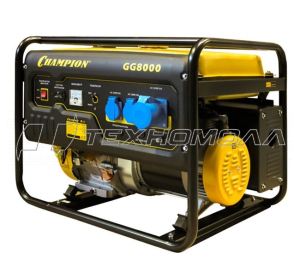 Бензогенератор CHAMPION GG8000 6,5 кВт, 86,0 кг н