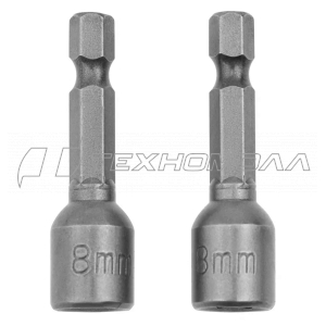 Биты с торцевыми головками 8х45 мм, 2 шт. Matrix