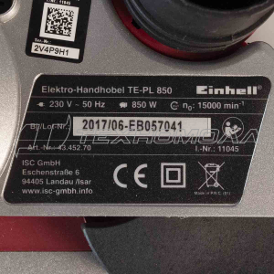 Эл. рубанок Einhell TE-PL 850, 850 Вт, 82 мм