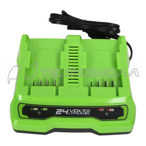 Зарядное устройство Greenworks 24В на 2 аккумулятора