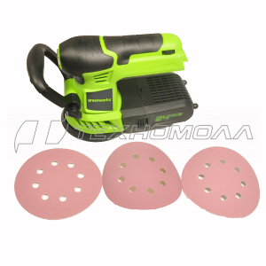 Аккумуляторная шлифмашина Greenworks G24ROS