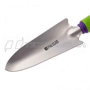 Совок посадочный узкий, 62х315 мм, стальной, пластиковая рукоятка Palisad