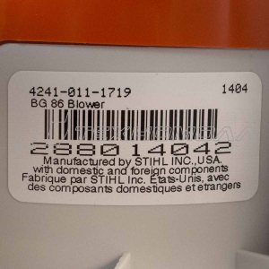 Воздуходувка Stihl BG 86-D 5100 куб.м/ч 4,5 кг