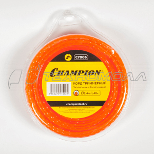 Корд тримм. 2,4 мм x 40 м CHAMPION, витой/квадрат