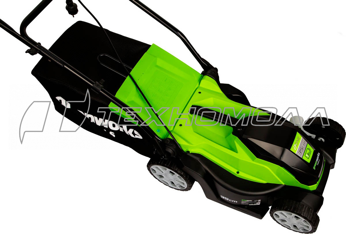 Электрическая газонокосилка Greenworks GLM1035