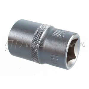 Головка торцевая, 17 мм, 6-гранная, CrV, под квадрат 1/2" Stels
