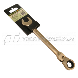 Ключ комбинированный трещоточный шарнирный 17 мм ДТ 100/5 /Кат.№ 515417/