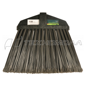 Метла полипропиленовая, 345х200 мм, веерная распушенная, без черенка, Россия Сибртех