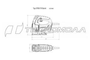 Эл. лобзик Metabo STEB 70 Quick 570 Вт