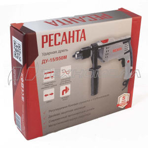 Эл. дрель РЕСАНТА ДУ-15/950М
