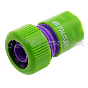 Соединитель пластмассовый быстросъемный для шланга 3/4"// Palisad