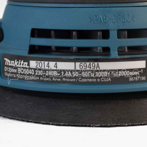 Эксцентриковая шлифмашина Makita BO5041K, Япония