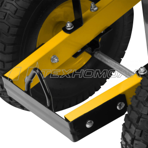 Тачка строительная 140 л 250 кг, усил,двухколесная, колесо 15х6.00-6 Denzel