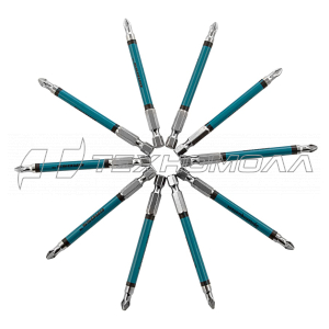 Набор бит PZ2 х90, сталь S2, 1шт. Gross