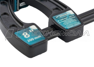 Струбцина, GROSS реечная быстрозаж.8"/200 мм мм