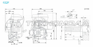 Двигатель LIFAN 152F D16 00-00000608